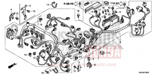 FAISCEAU DES FILS VFR1200XE de 2014